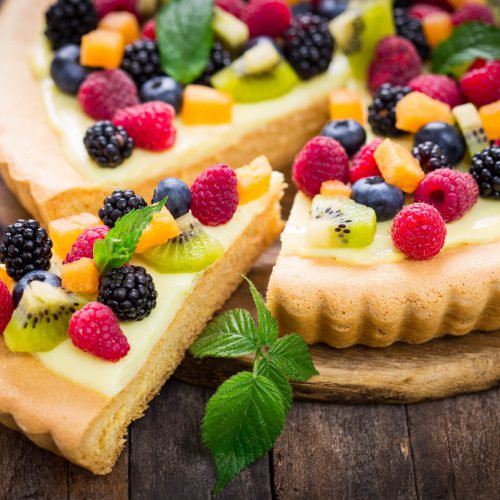 Berry Fruit Flan