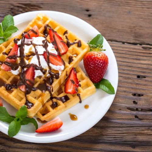 Strawberry Waffles